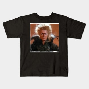 Labyrinth King of Goblins Bronze Painted Portrait Kids T-Shirt